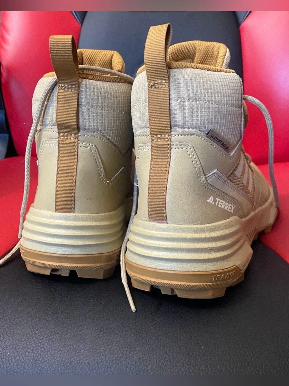 adidas Terrex Men’s Tan and Brown Hiking Boots